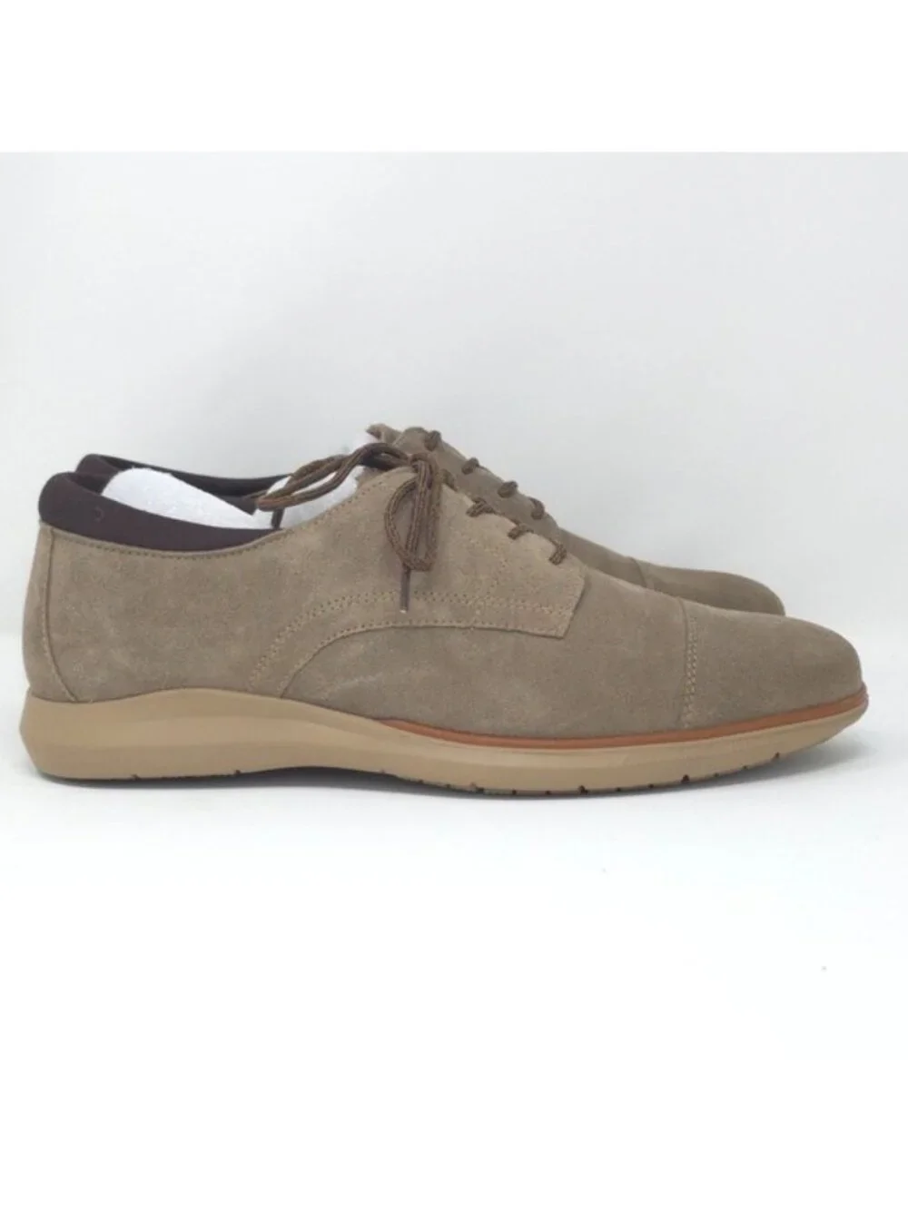 Thomas & Vine Felton Taupe Leather Penny Loafer Tru Comfort 8M